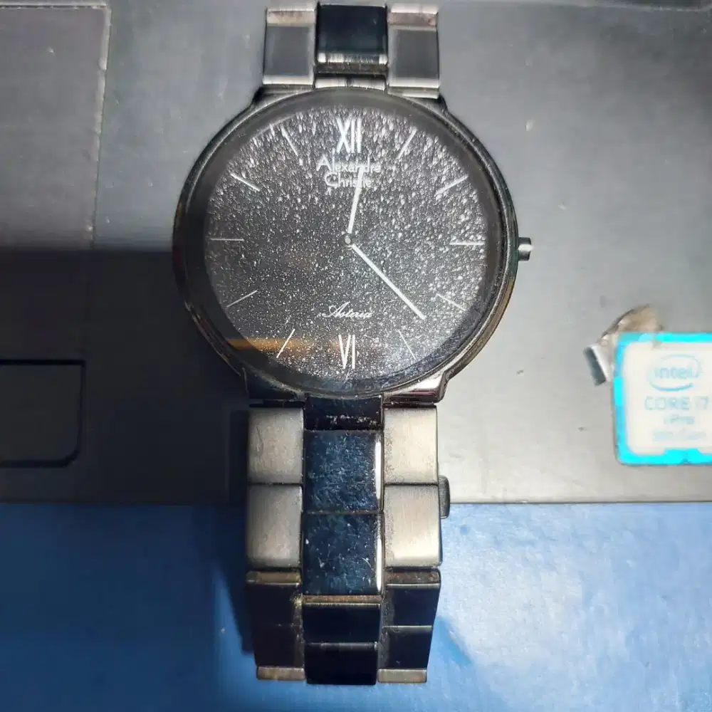 Jam tangan pria Alexandre Christie Ori lengkap box nota