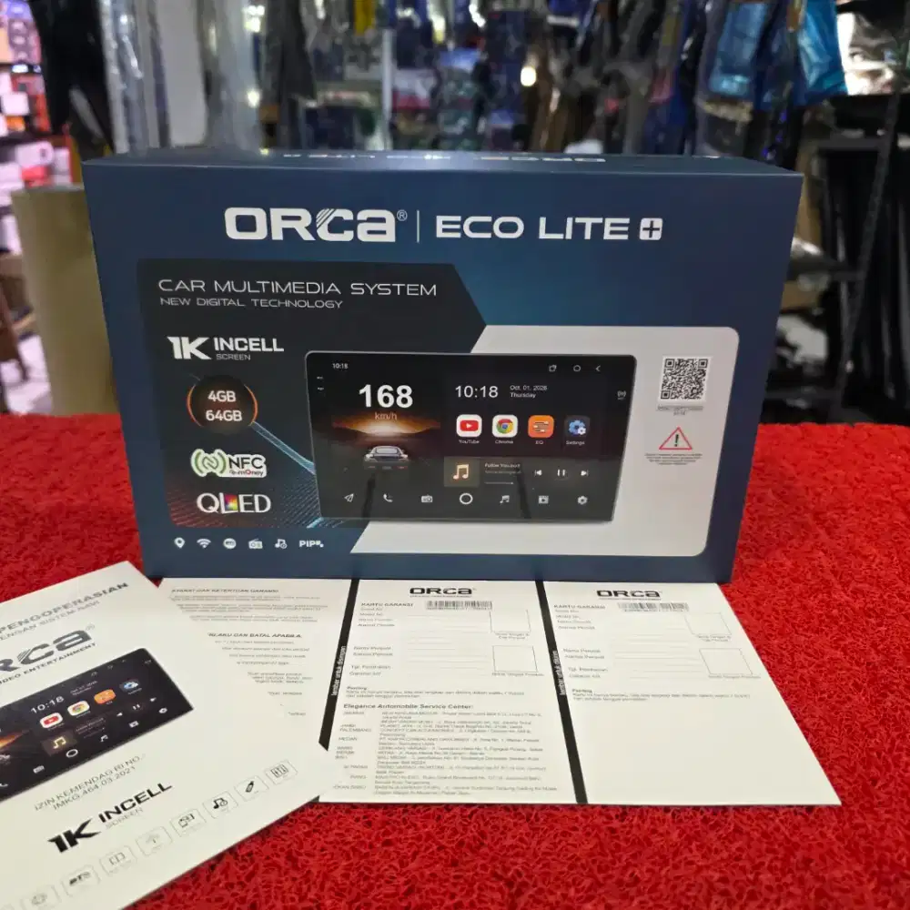 Head Unit Android ORCA ECO LITE+ ADR-9988 NFC 4GB+64GB QLED 10 in