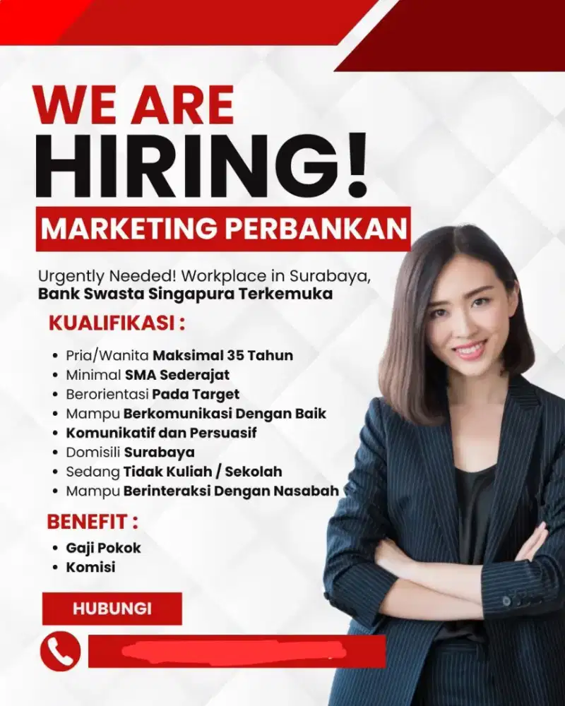 Dicari marketing perbankan