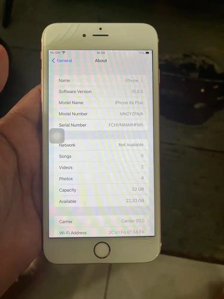 Iphone 6s plus 32 GB minus