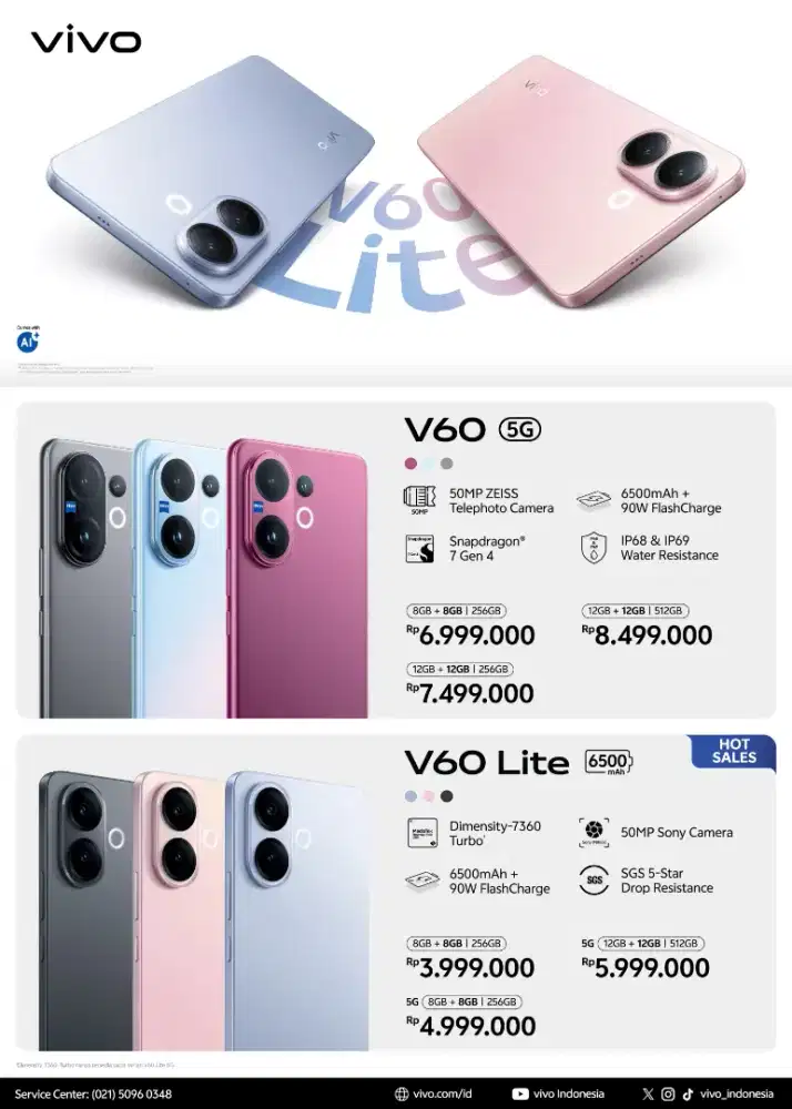 Vivo V60lite kredit cicilan 0% KTP saja