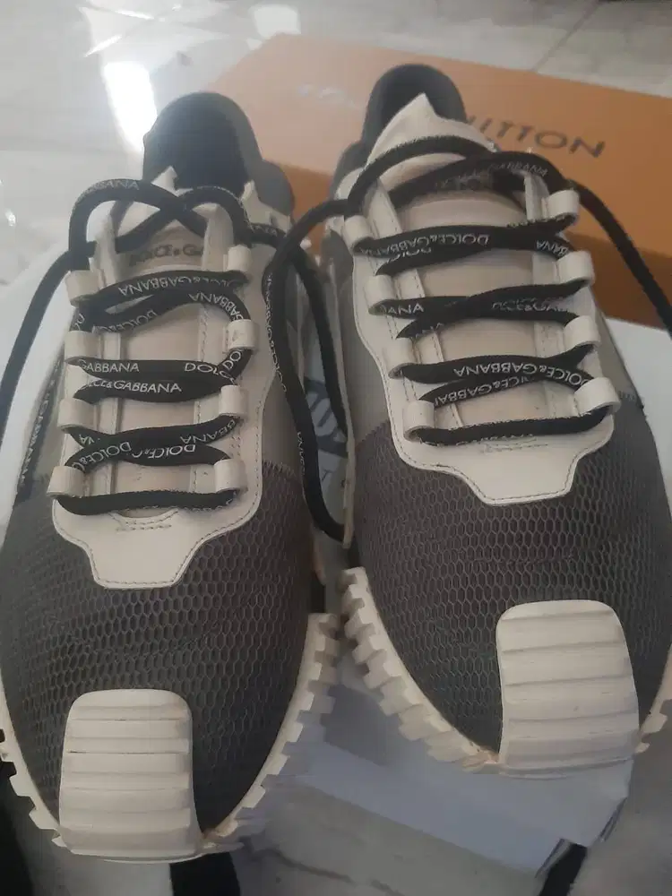 Dolce % Gabbana NS1 Sneakers  gray and navy slip on