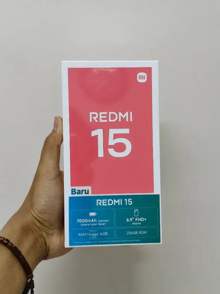 REDMI 15C 8GB/128GB | 7000 mAh | BARANG BARU BERGARANSI RESMI