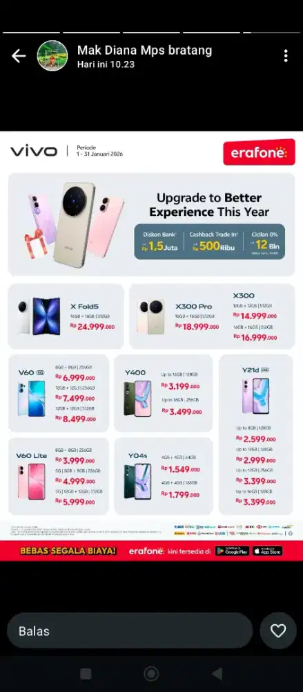 Kredit hp dan elektronik syarat ktp saja dan no tlp