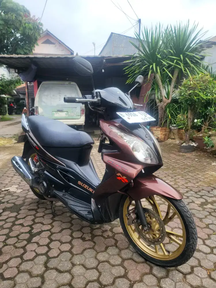 Suzuki Skywave 125 NR 2008 Mocca Surat Lengkap Mulus Orisinil