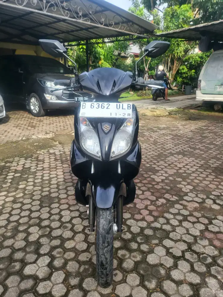 Suzuki Skywave 125 NR 2008 Hitam Pajak Panjang Full Orisinil