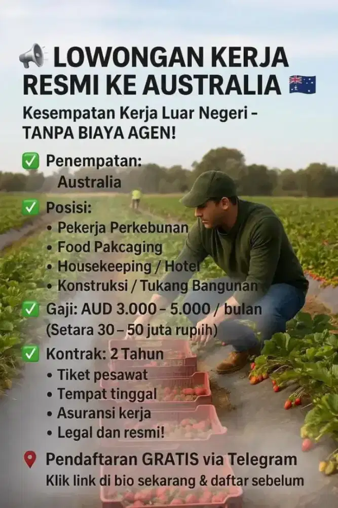 Lowongan pekerjaan terbaru luar negeri
