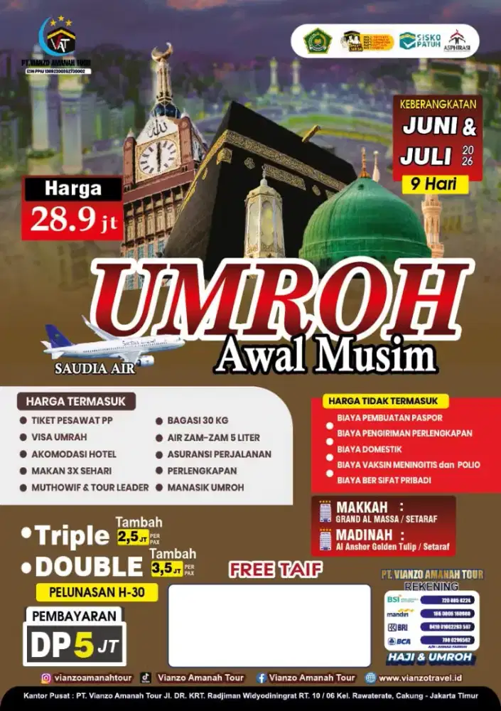 Umroh bersama Vianzo