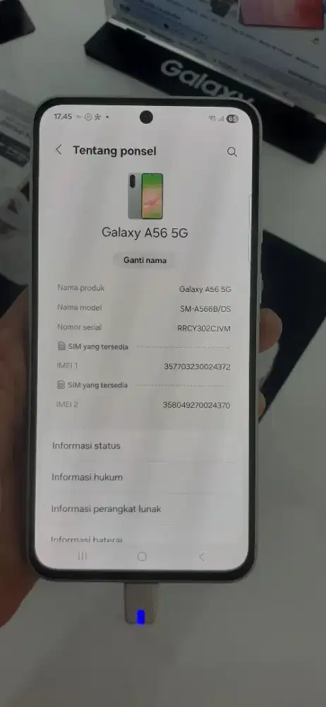 Ready Samsung Galaxy A56 5G 8/256GB NEW Rp.5,999,000