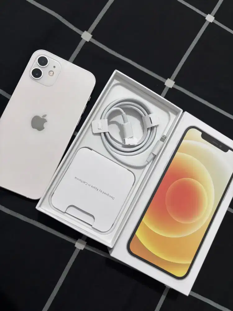 Iphone 12 64gb lengkap all operator semua normal