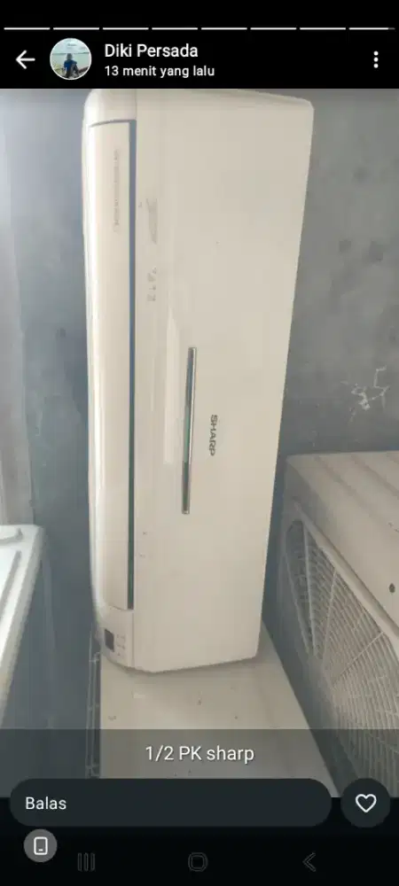 Jual ac sharp1/2 pk ori 1.550 jt unit sj.