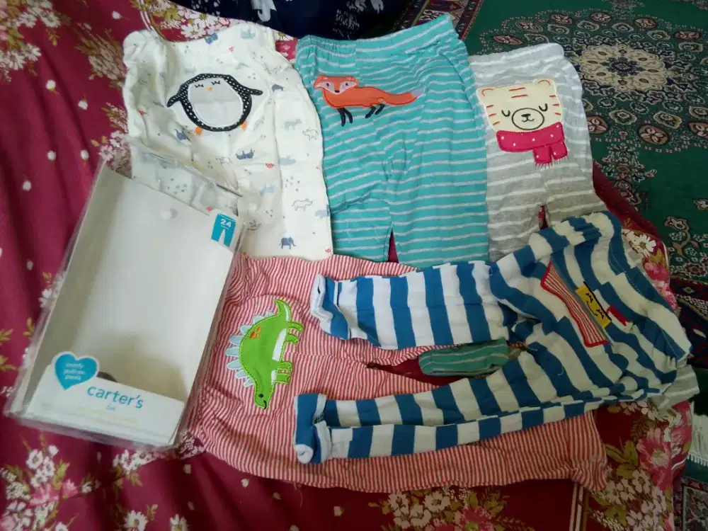 New carter bayi laki baby boy sz 24 bulan isi 5 pc celana panjang.
