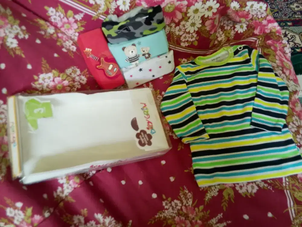 New carter bayi laki baby boy sz 3 bulan isi 5 pc baju lengan panjang