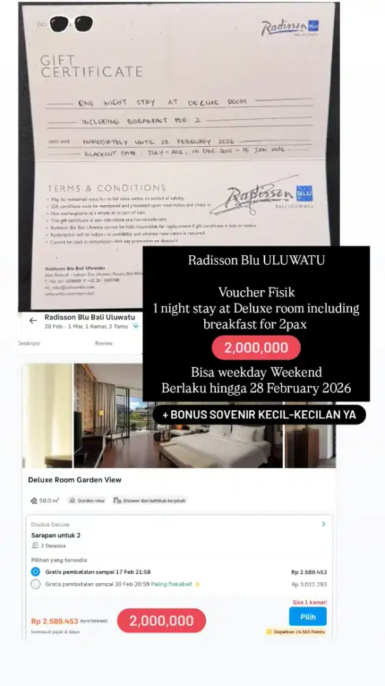 Radisson Blu Uluwatu Voucher Menginap