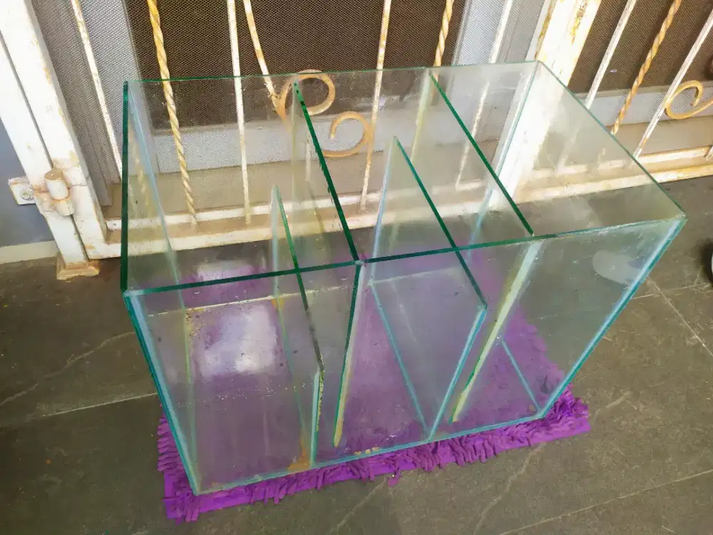 Jual filter talang kaca aquarium uk 50x30x40 + media filter murmer aja