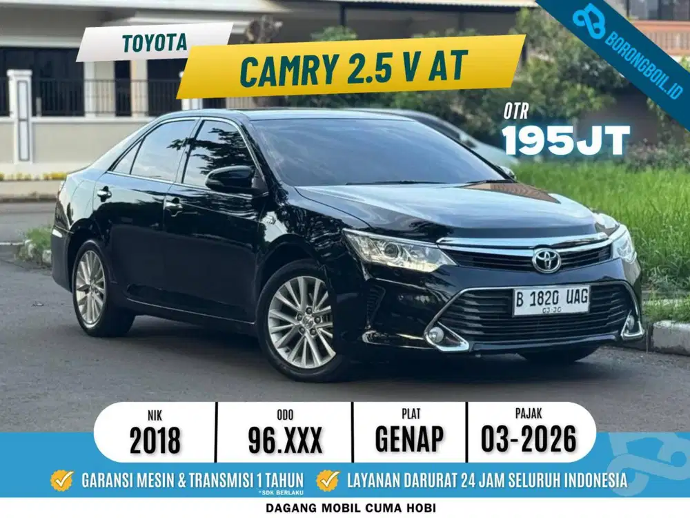 Toyota Camry 2.5 V matic A/T 2018 Hitam Metalik