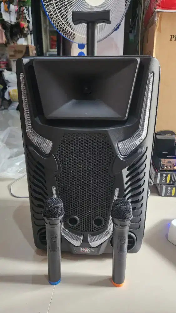 Speaker 12 Inc 2 Mic Wireless Baru