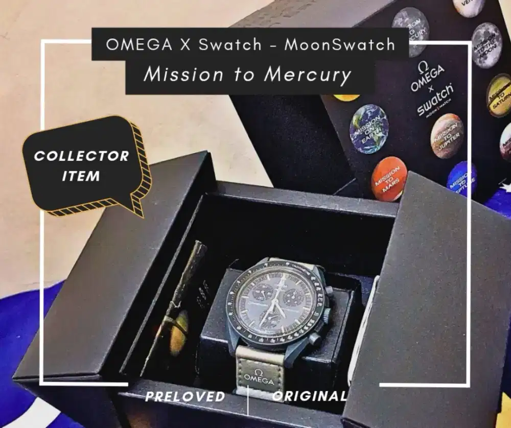 [Preloved Special] OMEGA x Swatch - Mission to Mercury | Ori