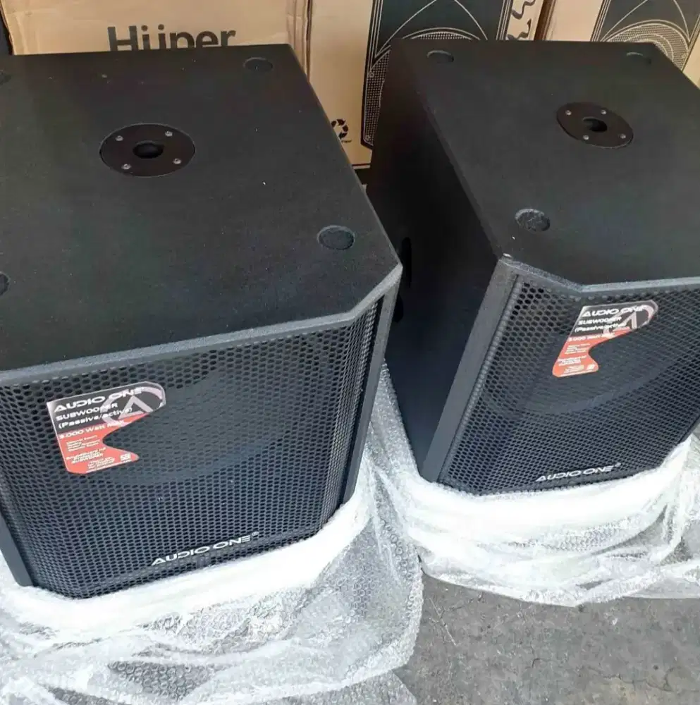 Sepasang Subwoofer Aktif 18 Inc