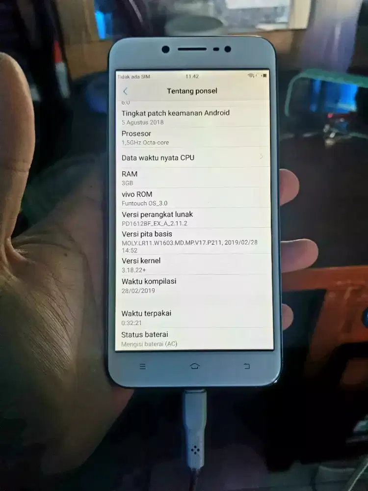 vivo v5 3/32gb tinggal pakai