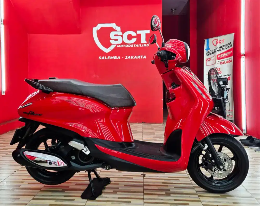 JualCpt90%LikeNew PjkJul26 YAMAHA GRAND FILANO 2023 HYBRID MERAH