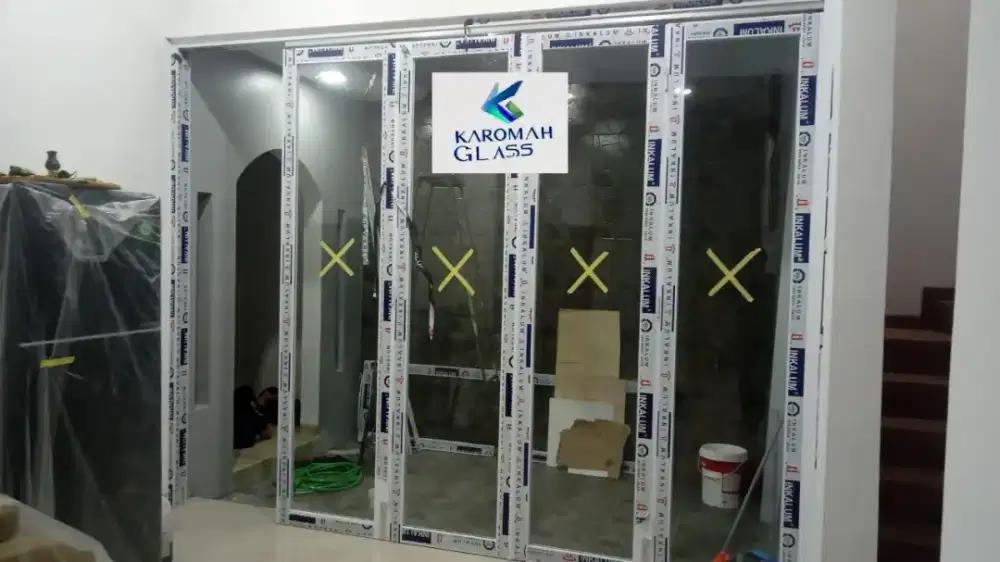 Kusen pintu aluninum ,kaca dan jendela, bisa custom harga terjangkau