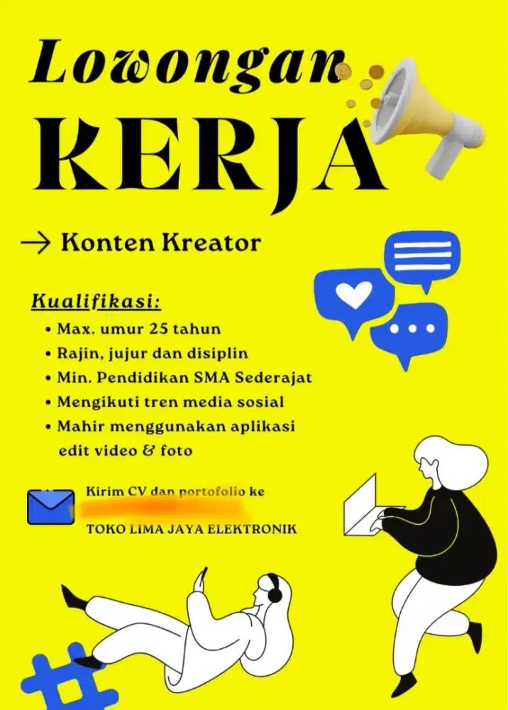 Butuh admin sosial media