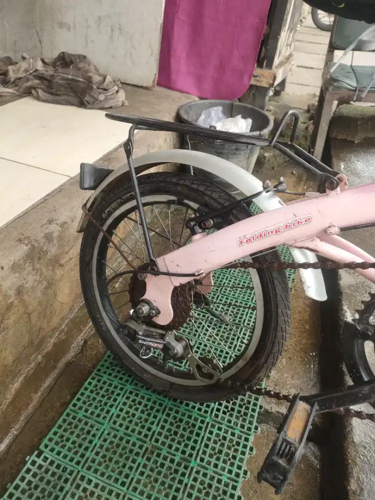 Sepeda lipat r 16 merk Airwalk 6 speed semua normal jamin 350rb ya