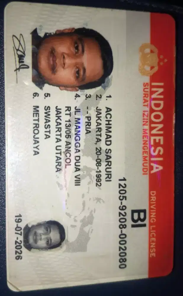 Driver barang atau supir pribadi