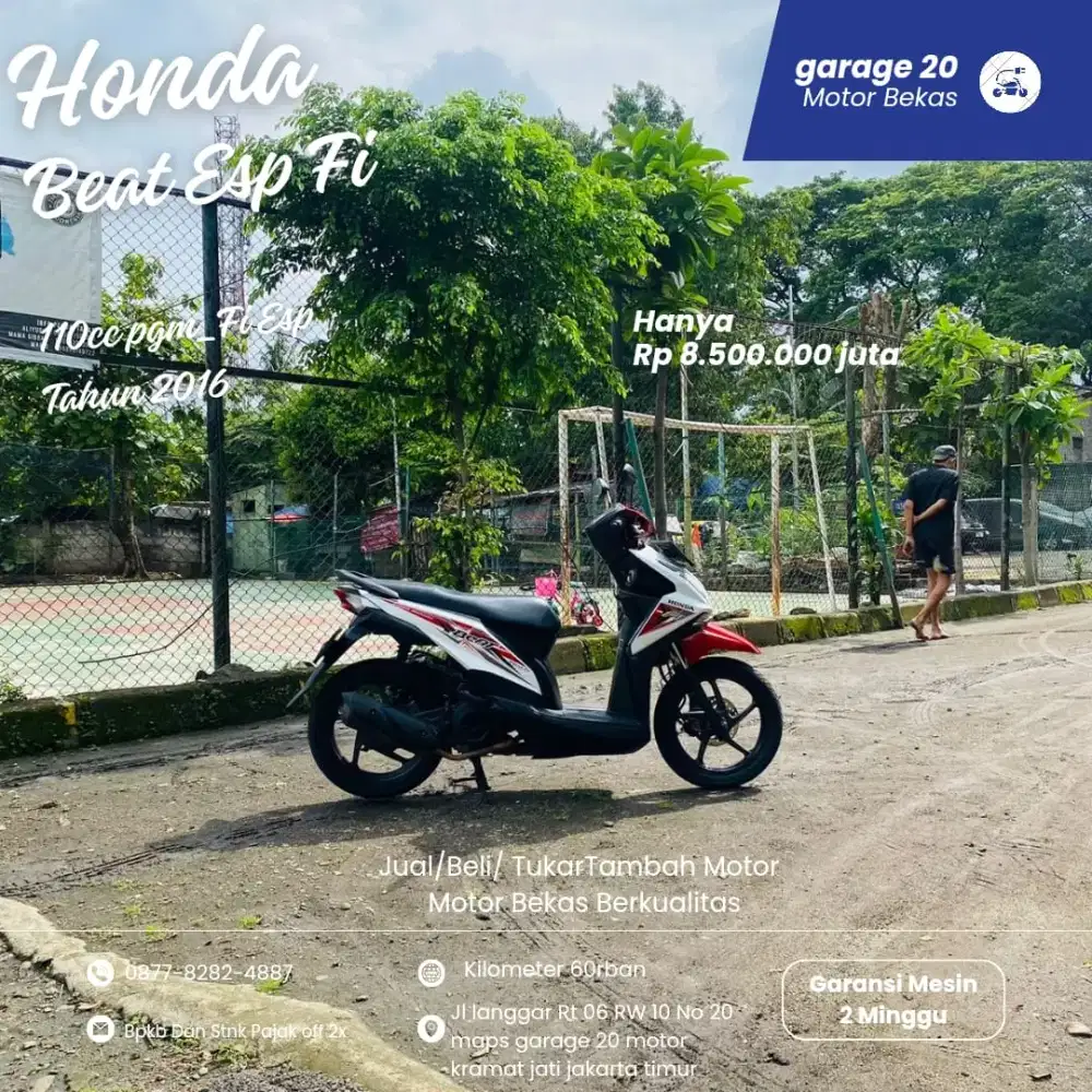 Honda Beat 110cc Stnk Hilang Pgm Fi Tahun 2012