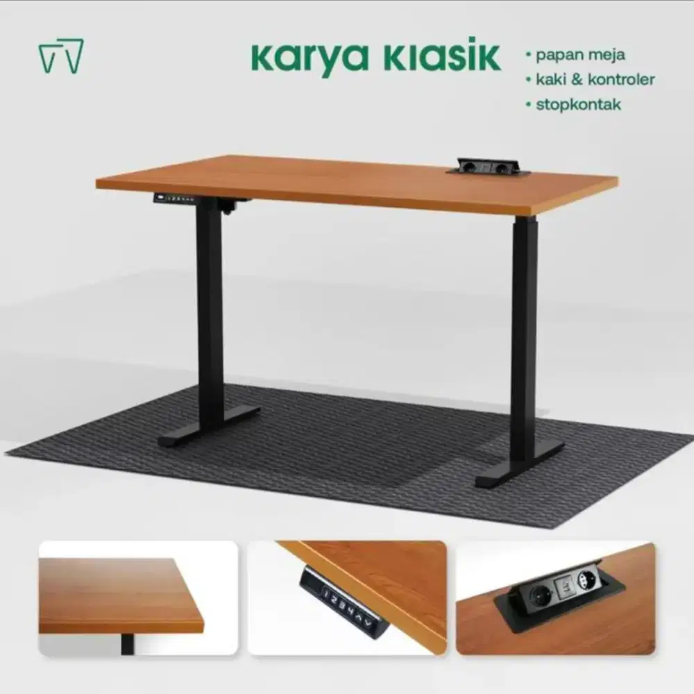 Meja Kerja Elektrik Adjustable Standing Desk KANATA 160 x 70