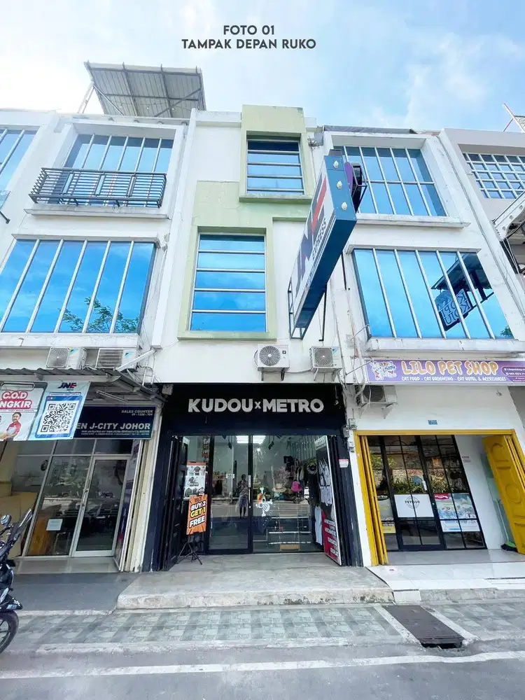 Ruko Strategis Medan Johor Jcity -Pusat bisnis berkembang pesat sekali