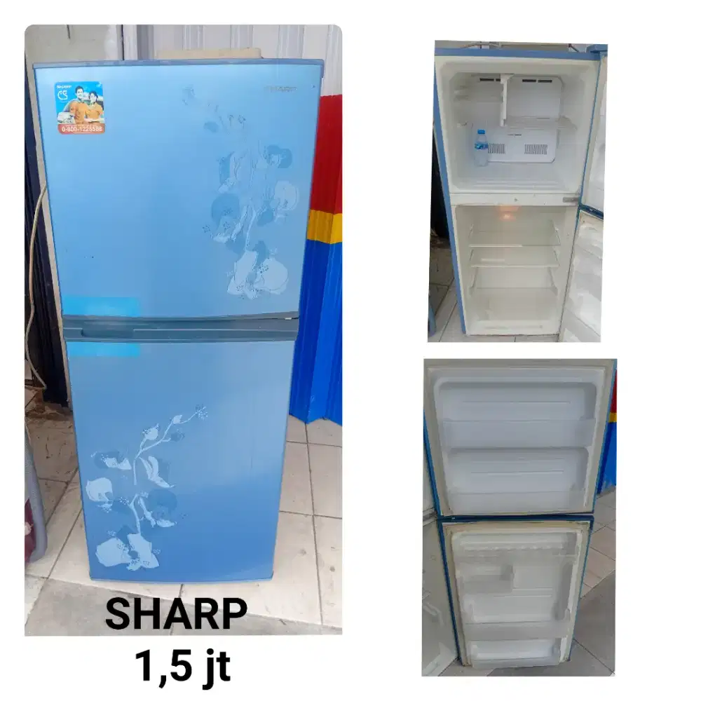 Kulkas sharp bekas bergaransi