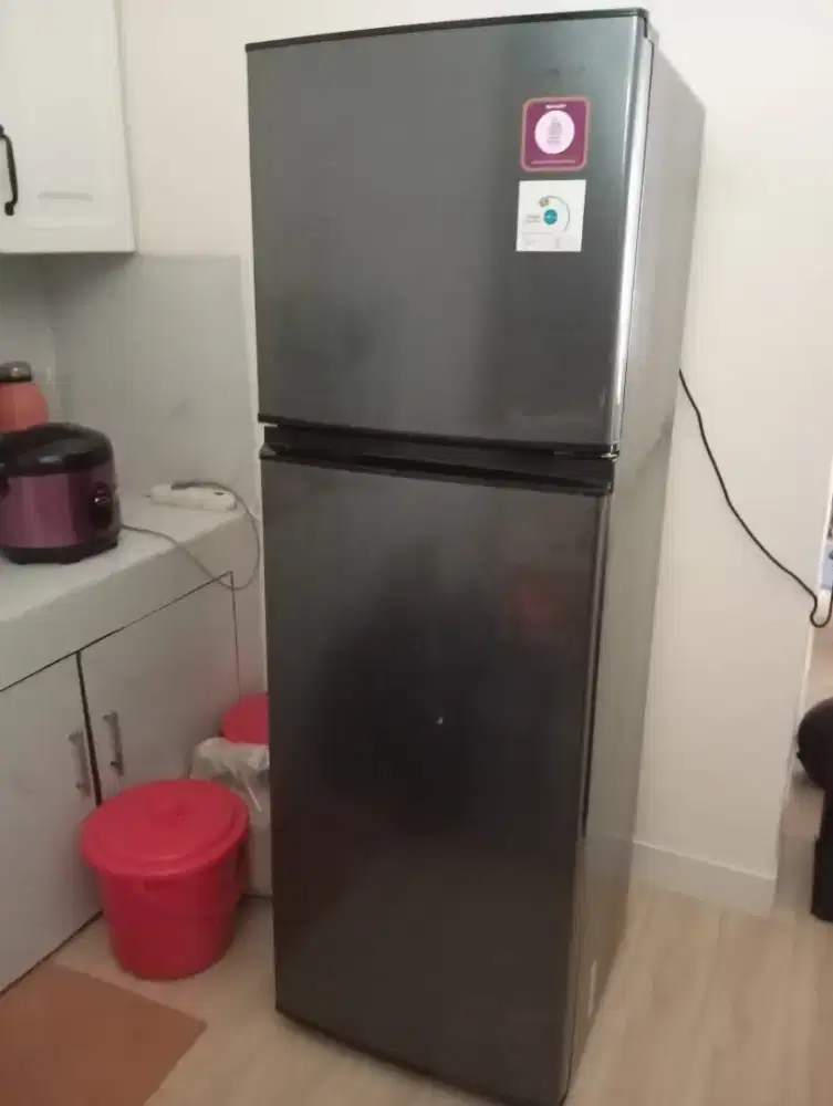 Kulkas Sharp SJ-316 model 2 Pintu No-Frost 256 Liter 