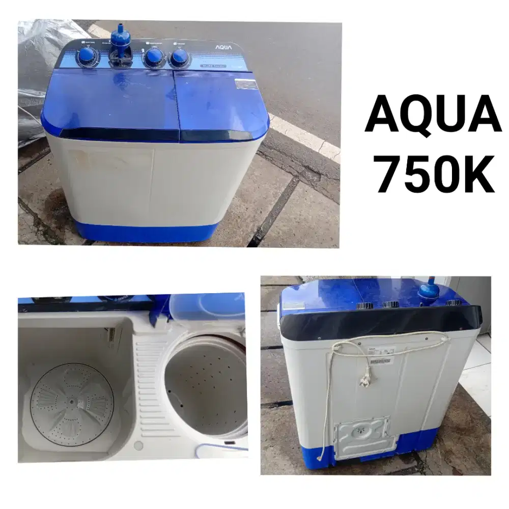 Mesin cuci AQUA bekas bergaransi