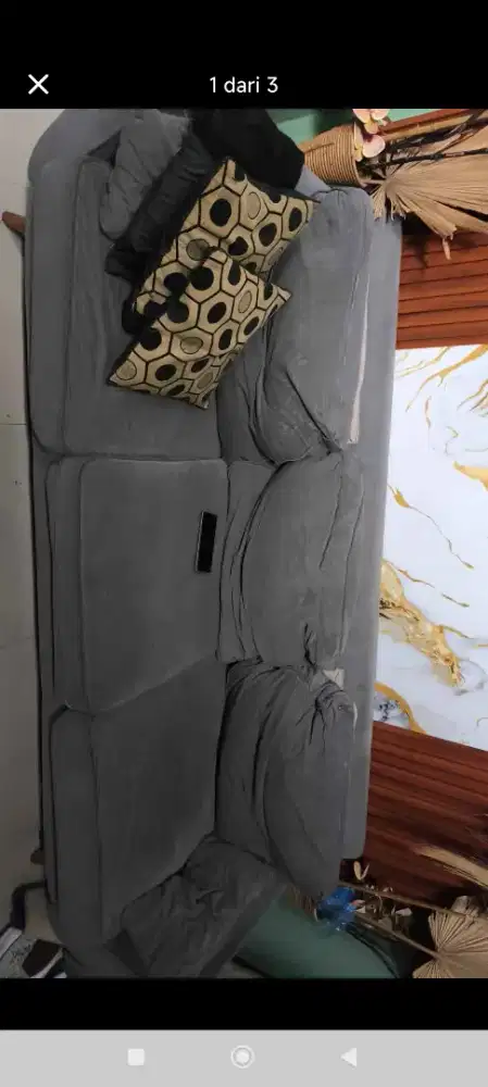 Sofa bekas warna abu abu