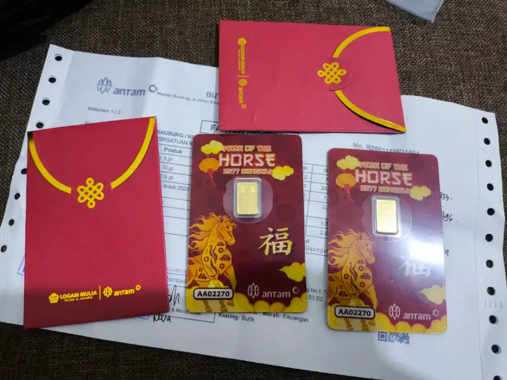 Antam 1 Gram Gift Series Imlek 2026 ( Baru ) Ex dari butik
