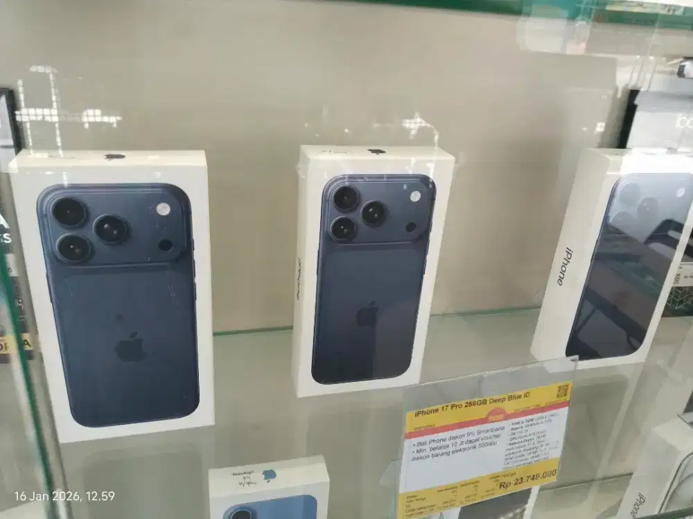 Iphone 17 Pro 256 GB, Cicilan tanpa DP, Bunga dimulai 0%. Cukup KTP