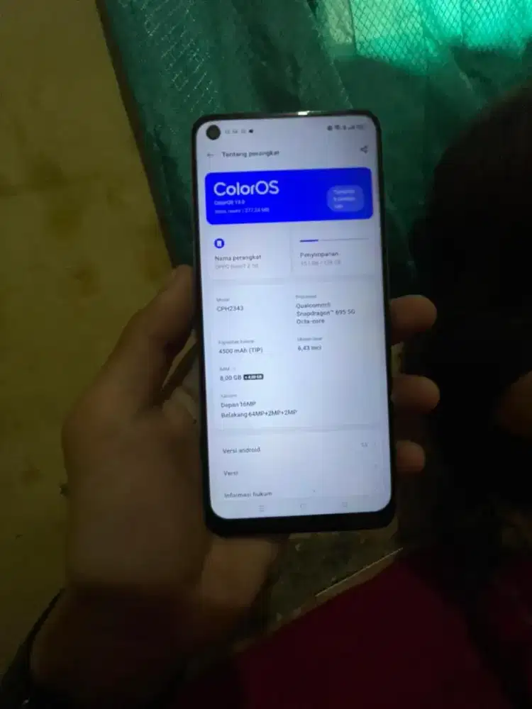 Oppo reno 7z 5G 8+8/128