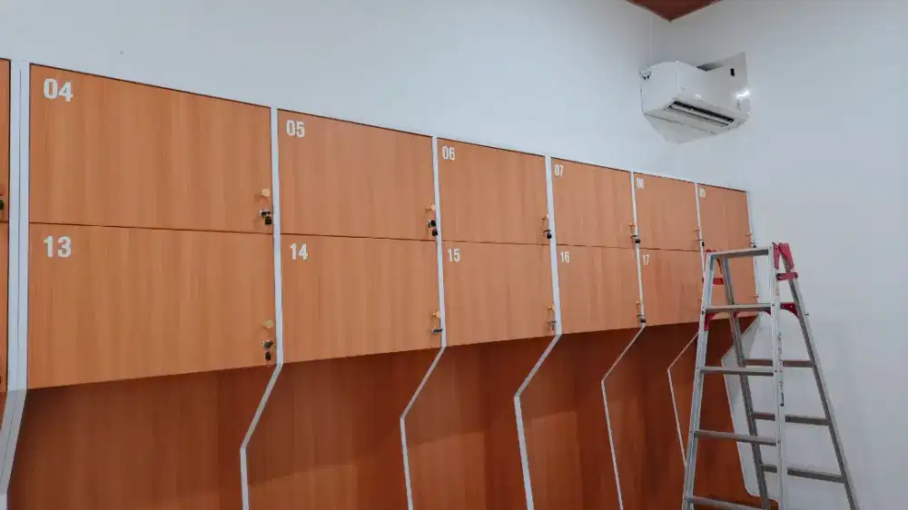 Sticker cutting nomer locker room stiker scotlet & kaca film gym sport