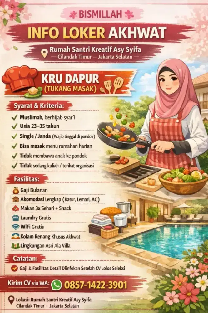 Loker KRU DAPUR PESANTREN
