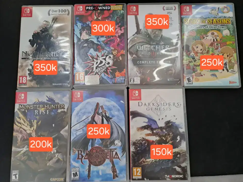 Nintendo Switch Games Fullset