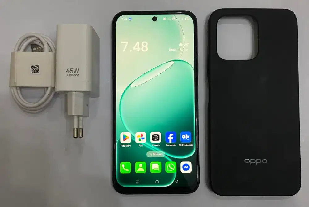 Oppo A6 ram 6+6/128 pecas charger ori