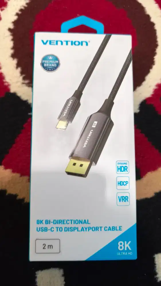 Vention Kabel Type C to DP 2M Displayport 8K Bi-Directional HDCP 2.3