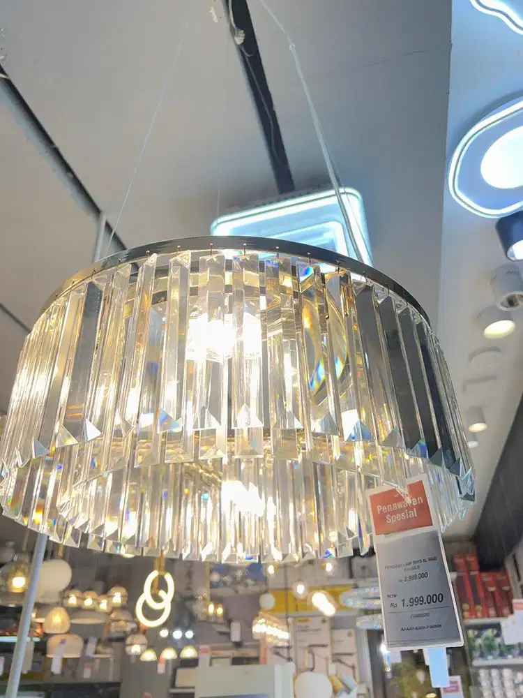 Pendant lamp 6L RND Gold Kredit mulai dari 300/bulan tenor 12 bulan