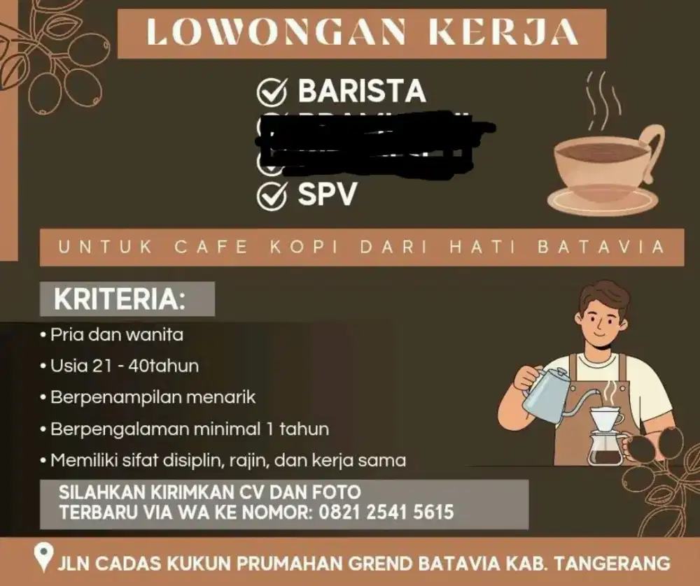 Barista dan pramusaji