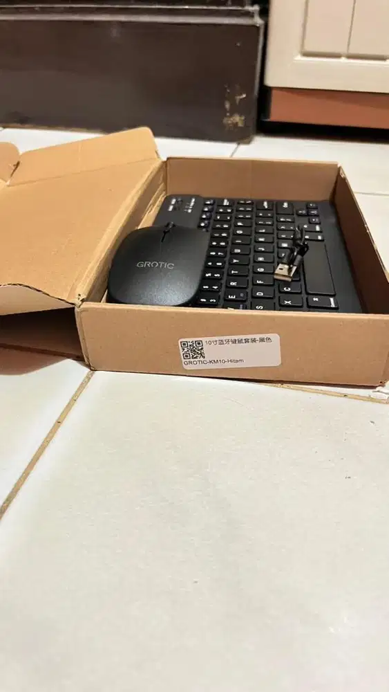 GROTIC Keyboard Mouse Set Wireless Bluetooth 10 inch