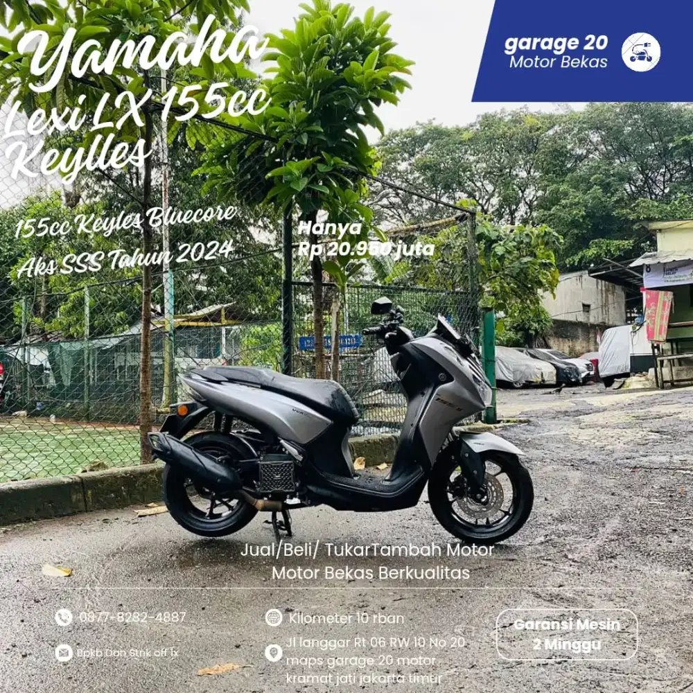 Yamaha All New Lexi lx 155cc keylles AKS sss Tahun 2024