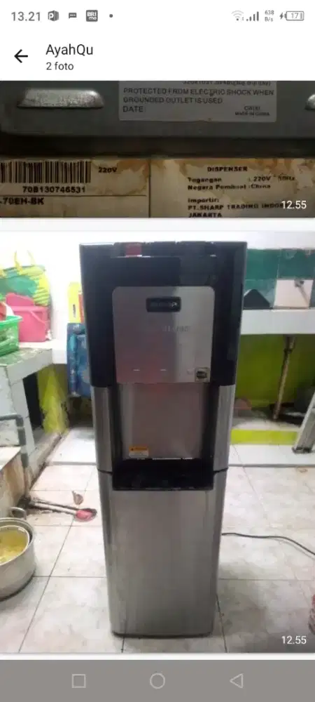 Jual Dispenser Galon bawah Sharp