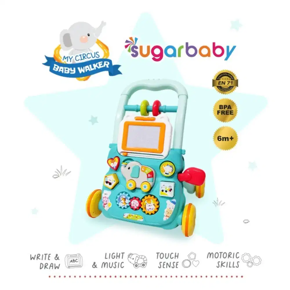 Sugar baby baby Walker my circus warna hijau